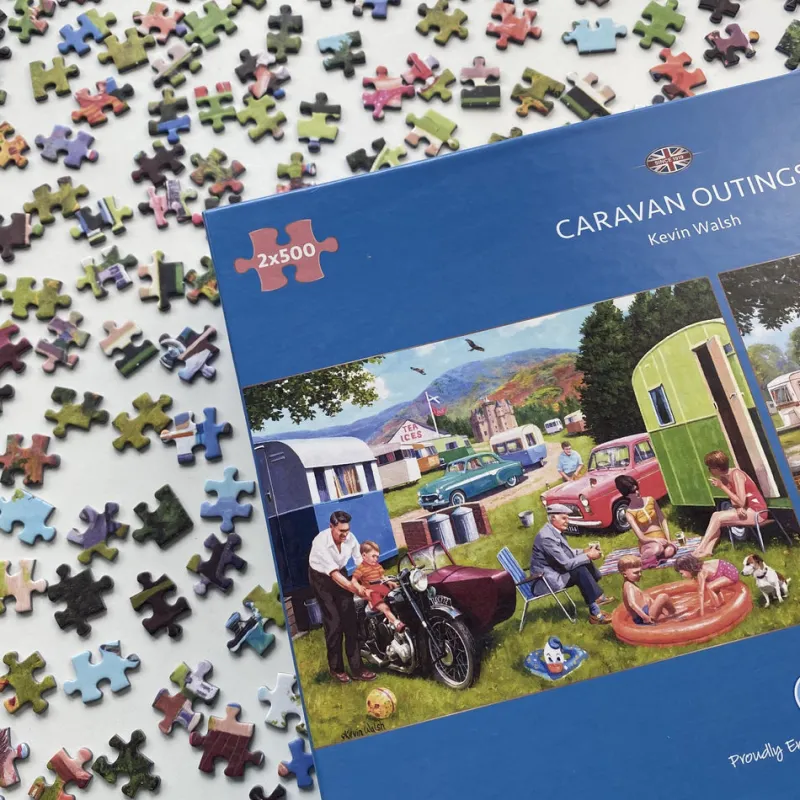 Gibsons - Caravan Outings - 2 X 500 Piece Jigsaw Puzzle Best