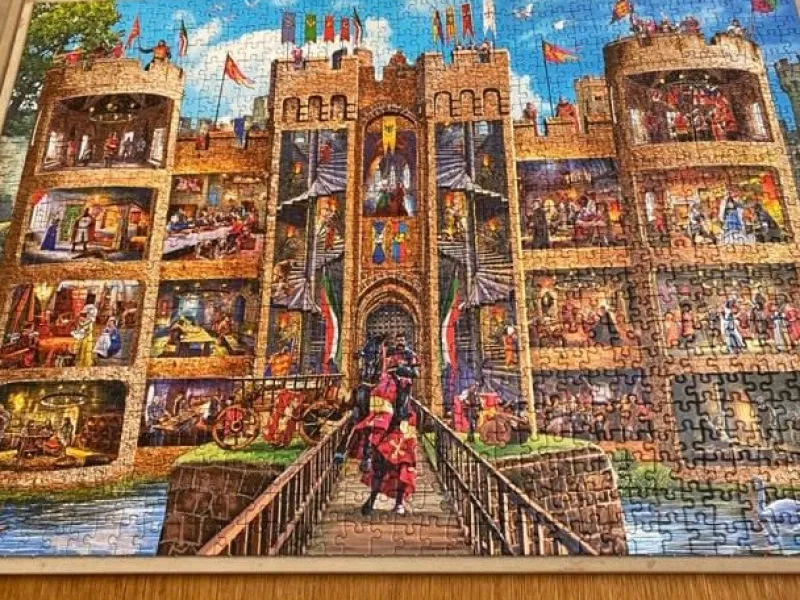 Gibsons - Castle Cutaway - 1000 Piece Jigsaw Puzzle Hot