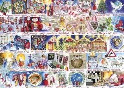 Gibsons - Christmas Alphabet - 1000 Piece Jigsaw Puzzle Hot