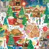 Gibsons - Christmas Around The World - 500 Piece Gold Foil Jigsaw Puzzle Best