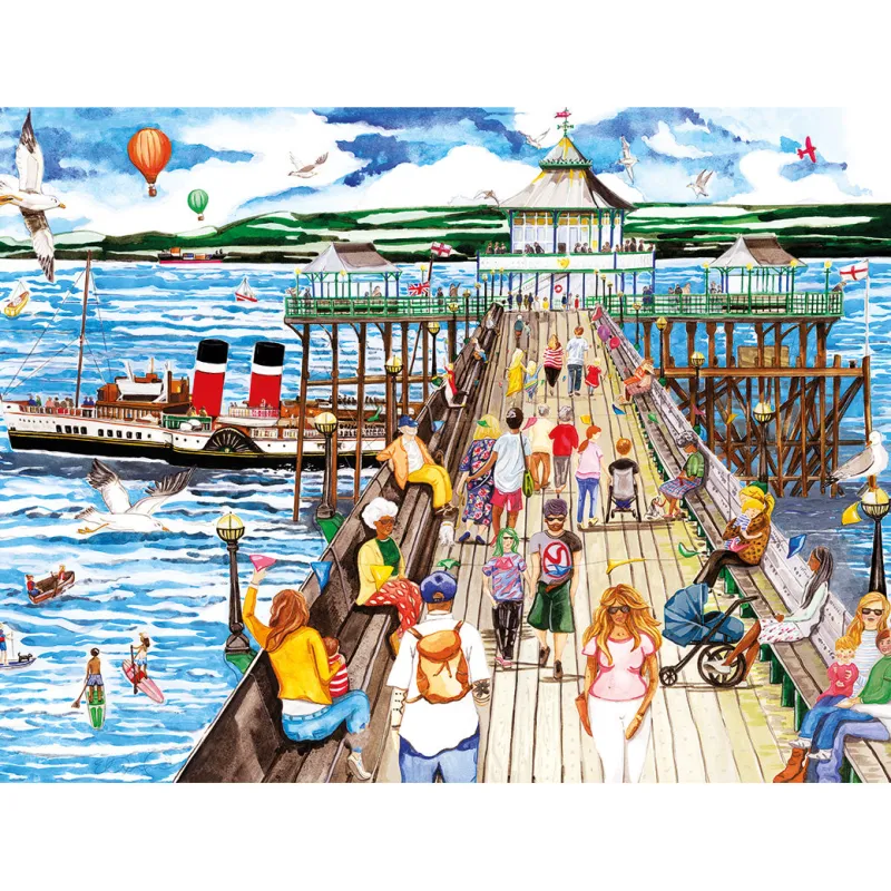 Gibsons - Clevedon Pier - 1000 Piece Jigsaw Puzzle Clearance