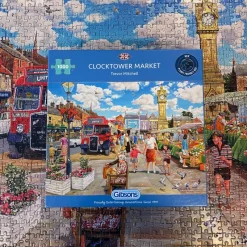 Gibsons - Clocktower Market - 1000 Piece Jigsaw Puzzle Discount