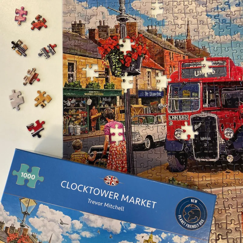 Gibsons - Clocktower Market - 1000 Piece Jigsaw Puzzle Discount