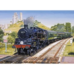 Gibsons - Corfe Castle - 500 Piece Jigsaw Puzzle Outlet