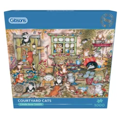 Gibsons - Courtyard Cats - 1000 Pieces New
