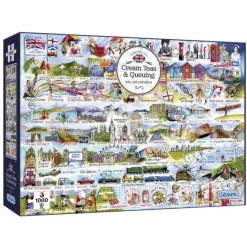 Gibsons - Cream Teas & Queuing - 1000 Piece Jigsaw Puzzle Hot