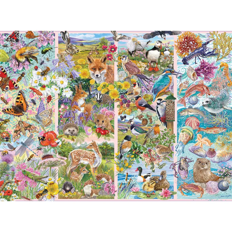 Gibsons - Curious Creatures - 500 Piece Jigsaw Puzzle Online