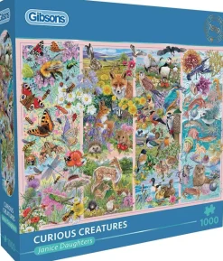 Gibsons - Curious Creatures - 1000 Piece Jigsaw Puzzle Outlet
