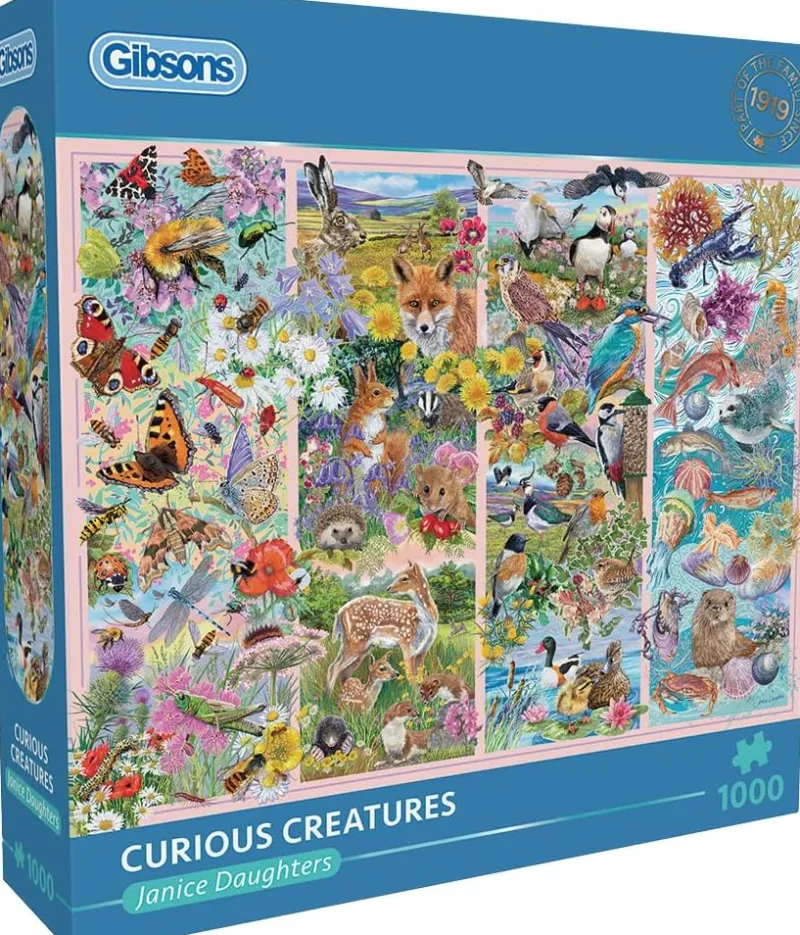 Gibsons - Curious Creatures - 1000 Piece Jigsaw Puzzle Outlet