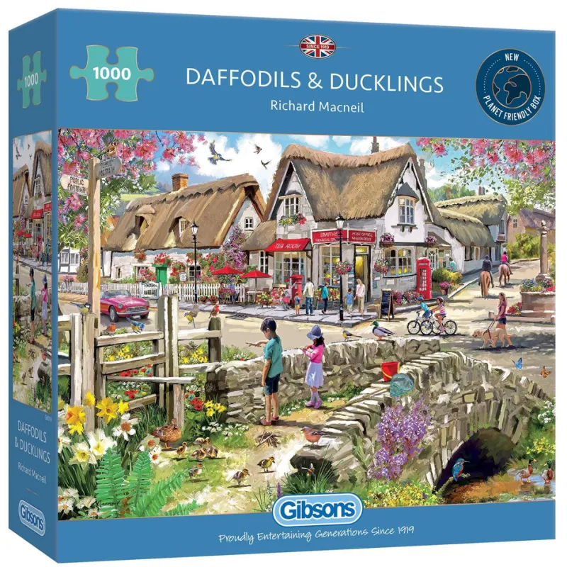 Gibsons - Daffodils & Ducklings- 1000 Piece Jigsaw Puzzle Outlet
