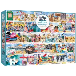 Gibsons - Deckchairs and Donkeys - 1000 Piece Jigsaw Puzzle Best