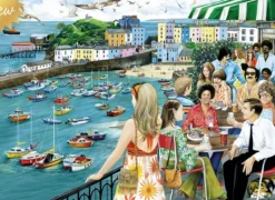 Gibsons - Dining at Tenby - 1000 Piece Jigsaw Puzzle Outlet