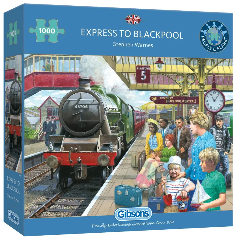 Gibsons - Express to Blackpool - 1000 Piece Jigsaw Puzzle New
