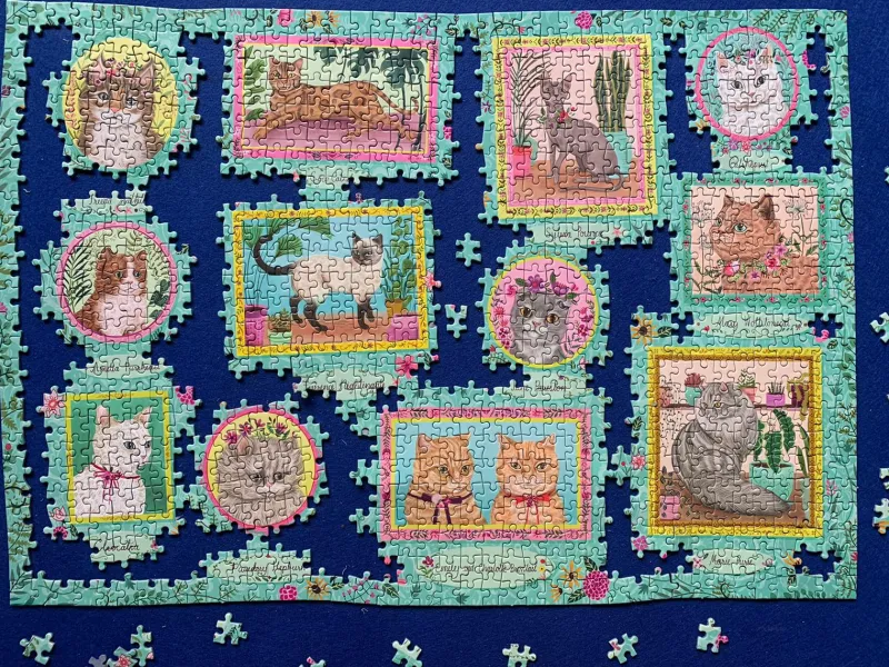 Gibsons - Famous Felines - 1000 Piece Jigsaw Puzzle New