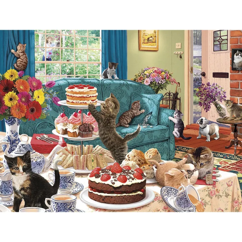 Gibsons - Feline Frenzy - 1000 Piece Jigsaw Puzzle Discount