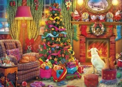Gibsons - Festive Fireside - 1000 Piece Jigsaw Puzzle Outlet