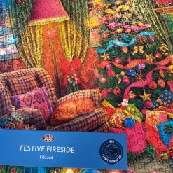 Gibsons - Festive Fireside - 1000 Piece Jigsaw Puzzle Outlet