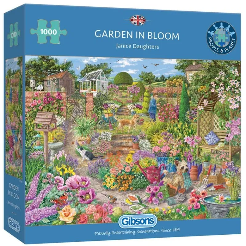 Gibsons - Garden in Bloom - 1000 Piece Jigsaw Puzzle New