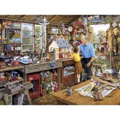 Gibsons - Grandad's Workshop - 1000 Piece Jigsaw Puzzle Best
