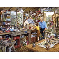 Gibsons - Grandad's Workshop - 500 XL Piece Jigsaw Puzzle Online