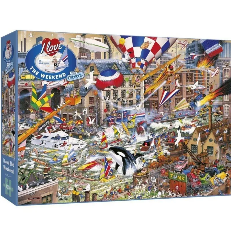 Gibsons - I Love the Weekend - 1000 Piece Jigsaw Puzzle New