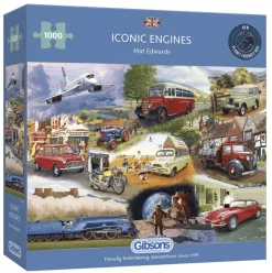 Gibsons - Iconic Engines - 1000 Piece Jigsaw Puzzle Best