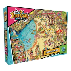Gibsons - Jokesaws - Seaside Shenanigans - 1000 Piece Jigsaw Puzzle New