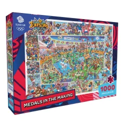 Gibsons - Jokesaws - Team GB: Medals in the Making - 1000 Piece Jigsaw Puzzle Fashion