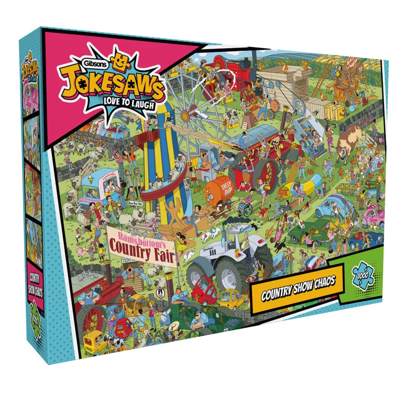 Gibsons - Jokesaws: Country Show Chaos - 1000 Piece Jigsaw Puzzle Hot