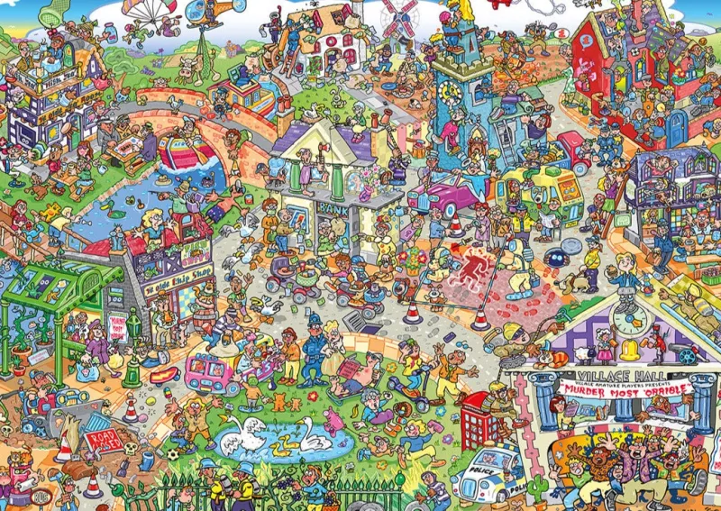 Gibsons - Jokesaws: Midsummer Mayhem - 1000 Piece Jigsaw Puzzle Online
