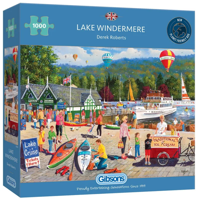 Gibsons - Lake Windermere - 1000 Piece Jigsaw Puzzle New