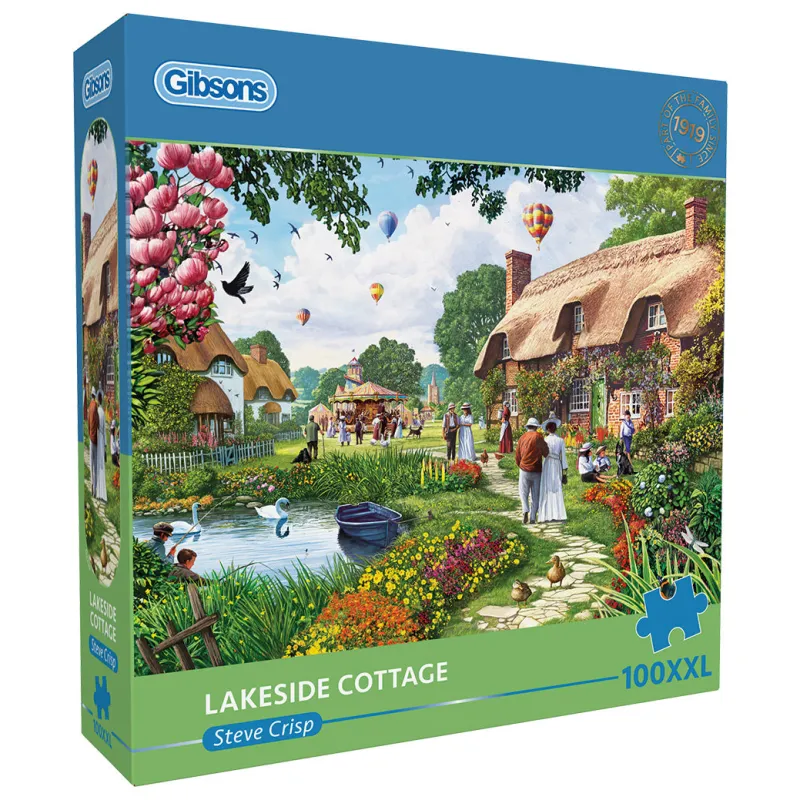 Gibsons - Lakeside Cottage - 100 XXL Piece Jigsaw Puzzle Fashion