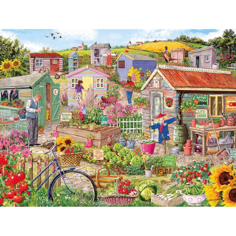 Gibsons - Life on the Allotment - 500 XL Piece Jigsaw Puzzle New