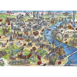 Gibsons - London Landmarks - 500 Piece Jigsaw Puzzle Online