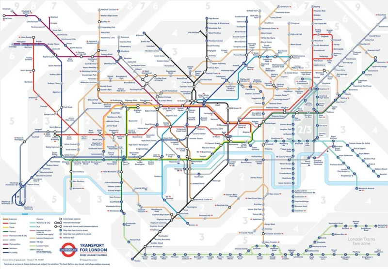 Gibsons - London Underground Map - 150 Piece Jigsaw Puzzle Online