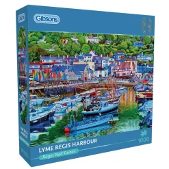 Gibsons - Lyme Regis Harbour - 1000 Piece Jigsaw Puzzle Sale