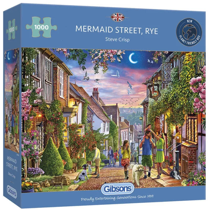 Gibsons - Mermaid Street, Rye - 1000 Piece Jigsaw Puzzle Fashion