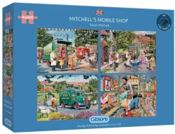 Gibsons - Mitchell's Mobile Shop - 4 x 500 Piece Jigsaw Puzzles Discount