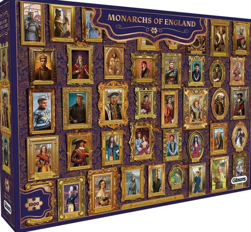 Gibsons - Monarchs of England - 1000 Piece Jigsaw Puzzle Sale