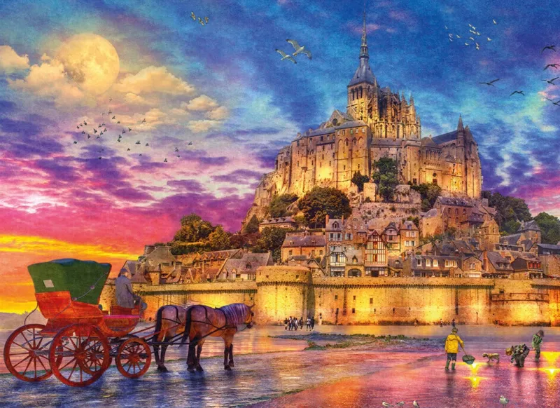 Gibsons - Mont Saint-Michel - 1000 Piece Jigsaw Puzzle New