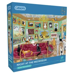 Gibsons - Night at the Meowseum - 1000 Piece Jigsaw Puzzle Best