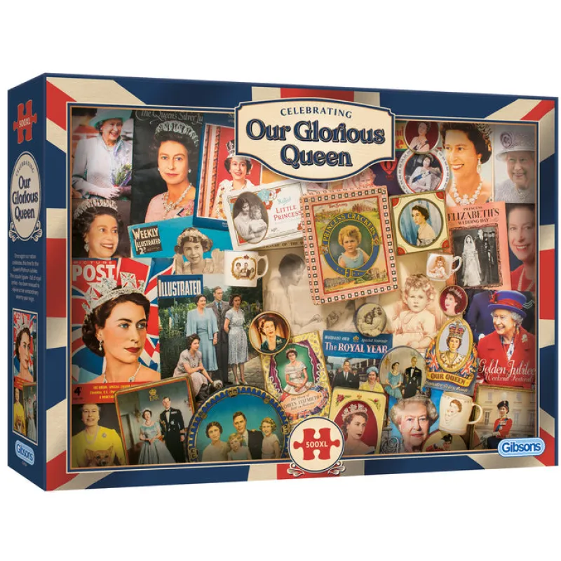 Gibsons - Our Glorious Queen - 500XL Piece Jigsaw Puzzle Sale