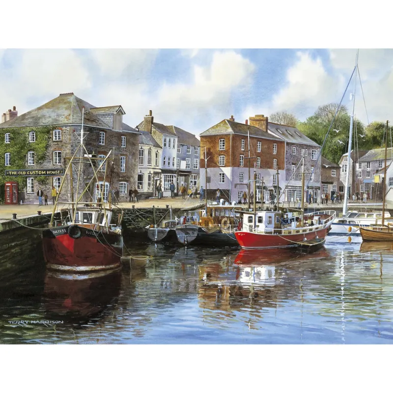 Gibsons - Padstow Harbour - 1000 Piece Jigsaw Puzzle Outlet