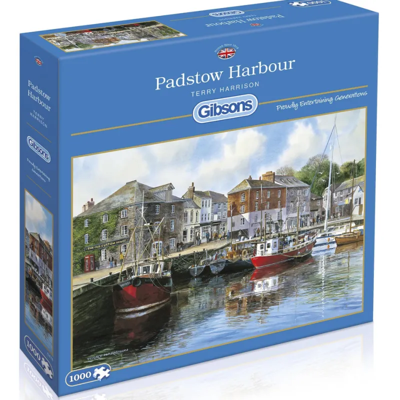 Gibsons - Padstow Harbour - 1000 Piece Jigsaw Puzzle Outlet