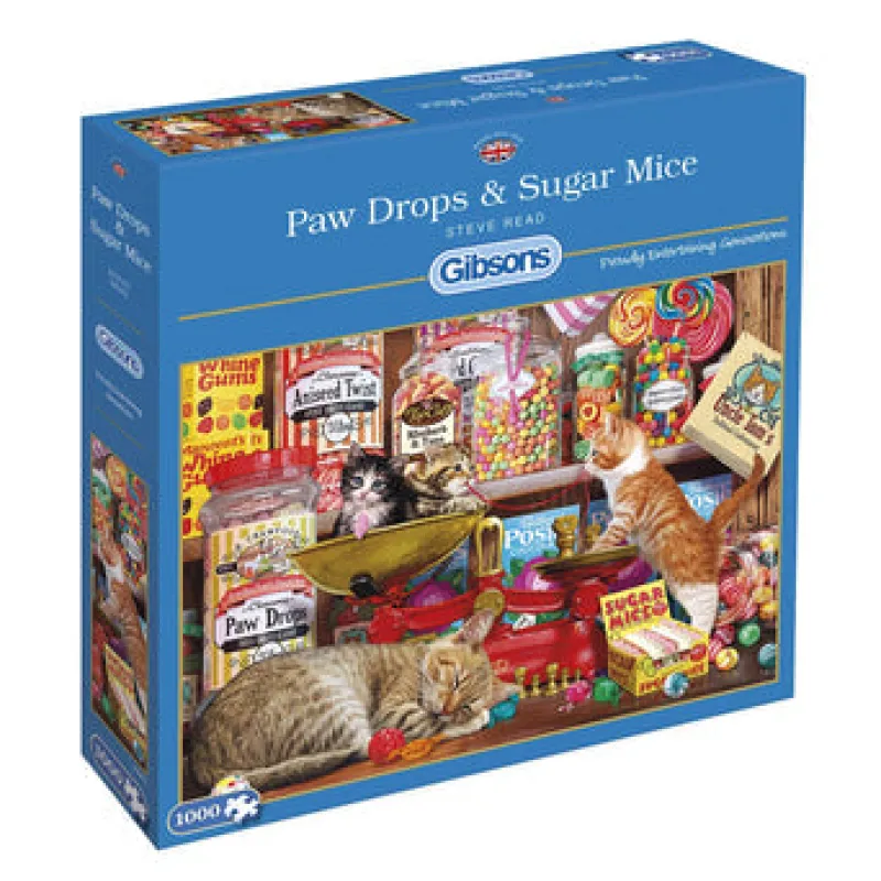 Gibsons - Paw Drops & Sugar Mice - 1000 Piece Jigsaw Puzzle New
