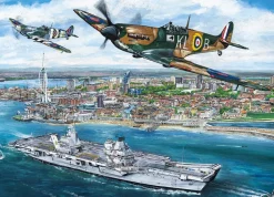 Gibsons - Portsmouth Flypast - 1000 Piece Jigsaw Puzzle Online