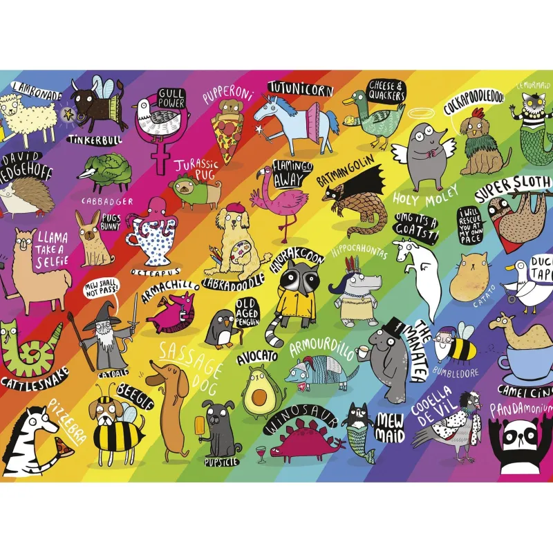 Gibsons - Punimals - 500 Piece Jigsaw Puzzle Online
