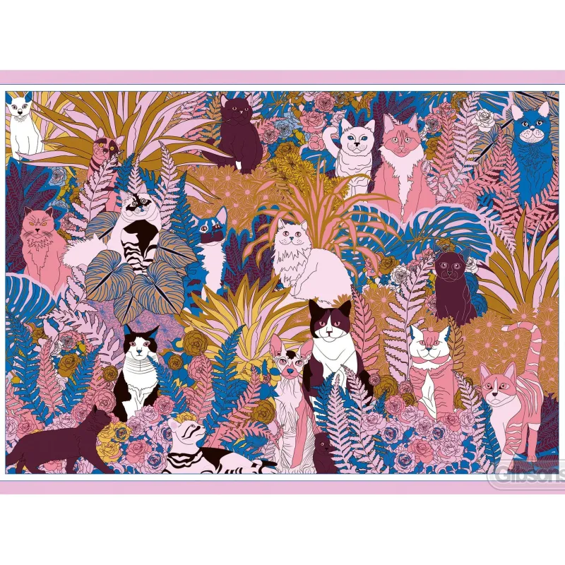 Gibsons - Purrfect Plants - 1000 Piece Jigsaw Puzzle New
