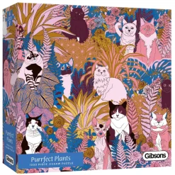 Gibsons - Purrfect Plants - 1000 Piece Jigsaw Puzzle New