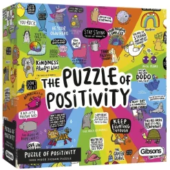 Gibsons - Puzzle of Positivity - 1000 Piece Jigsaw Puzzle Clearance